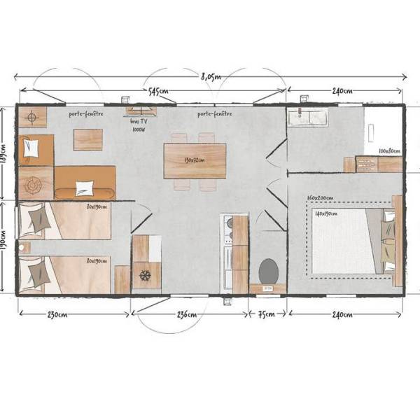 804 2-bed Garden Side7